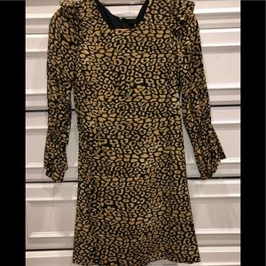Zara leopard dress size XS NWT